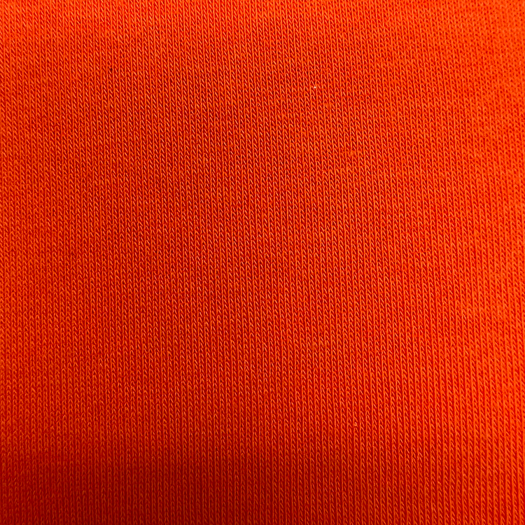 Sinaasappelrode sweatshirt atletische geborstelde poly-gebreide fleece stof